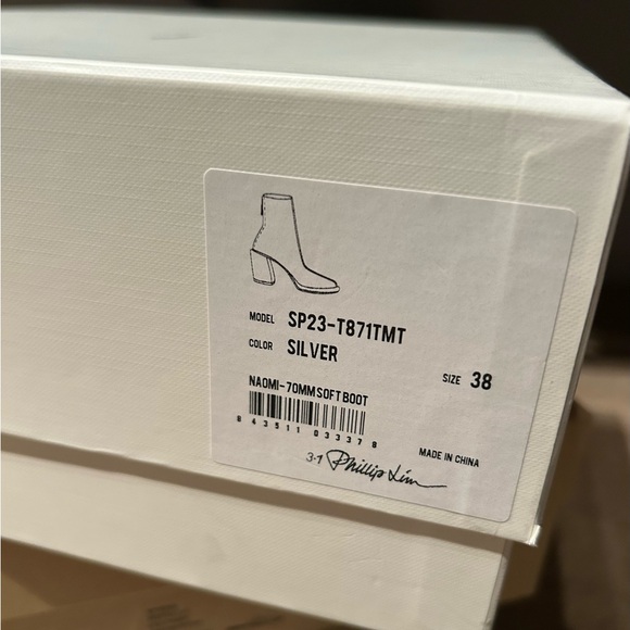 3.1 Phillip slim Metallic Naomi Bootie - Picture 5 of 5